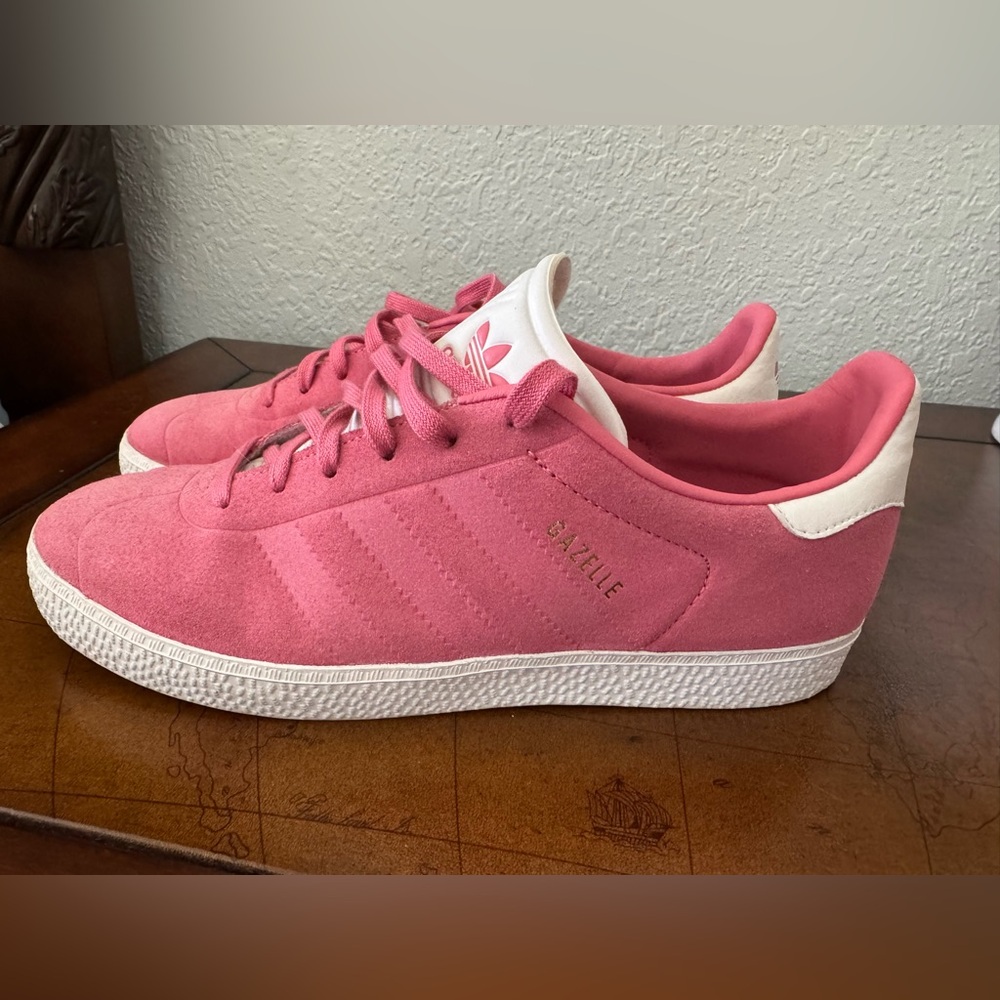 Adidas Pink and White Sneakers